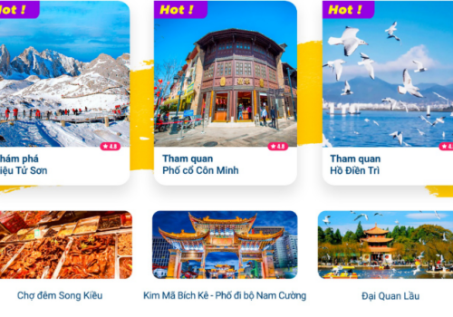 TOUR CÔN MINH - NÚI TUYẾT KIỆU TỬ - HỒ ĐIỀN TRÌ 4 NGÀY 3 ĐÊM