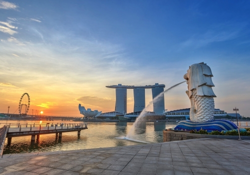 SINGAPORE - SENTOSA – SEA AQUARIUM GARDEN BY THE BAY - MARINA BARRAGE